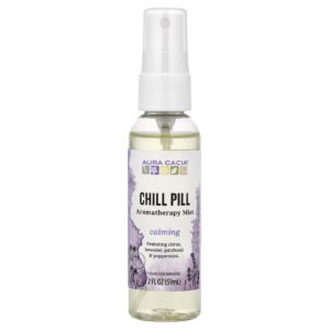 Aura Cacia Chill Pill Bruma de Soluções Essenciais 2 fl oz (59 ml)