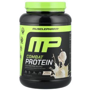 MusclePharm Proteína em Pó Combat® Sorvete de Baunilha 900 g (2 lb)