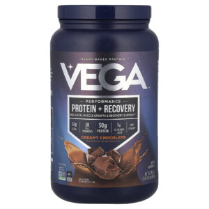 Vega Proteína à Base de Plantas Proteína para Desempenho + Recuperação Chocolate Cremoso 837 g (1 lb 135 oz)