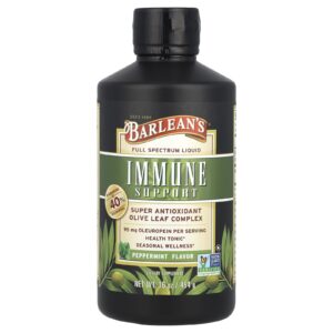 Barleans Complexo de Folhas de Oliveira Hortelã-pimenta 95 mg 454 g (16 oz)
