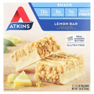 Atkins Barra de Limão 5 Barras 40 g (141 oz) Cada