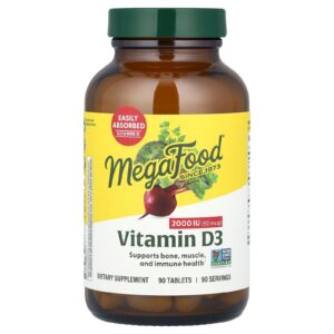 MegaFood Vitamina D3 2.000 UI 90 Comprimidos