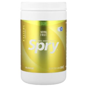 Xlear Spry Goma de Mascar Frutas Naturais Sem Açúcar 550 Unidades