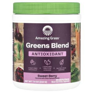 Amazing Grass Green Superfood Antioxidant Sweet Berry 210 g (74 oz)
