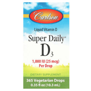 Carlson Super Daily® D3 25 mcg (1.000 UI) 103 ml (035 fl oz)