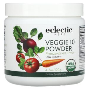 Eclectic Herb Veggie 10 Pó de Alimento Integral 4.2 oz (120 g)