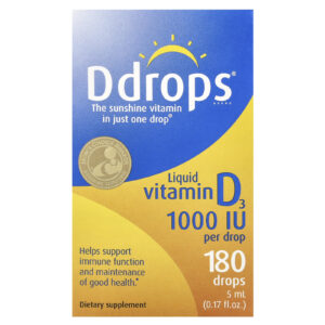 Ddrops Vitamina D3 Líquida 1.000 UI 5 ml (017 fl oz)