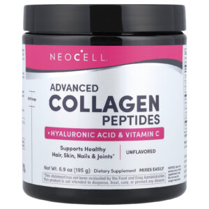 NeoCell Peptídeos de Colágeno Avançado + Ácido Hialurônico e Vitamina C Sem Sabor 195 g (69 oz)