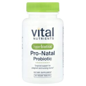 Vital Nutrients Hyperbiotics® Probiótico Pro-Natal 30 Comprimidos Veganos