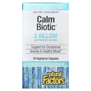 Natural Factors Calm Biotic™ 3 Bilhões 30 Cápsulas Vegetarianas