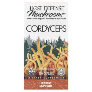 Host Defense Mushrooms™ Cordyceps 120 Cápsulas (05 g por Cápsula)