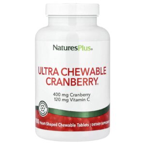 NaturesPlus Ultra Mastigável Cranberry® 180 Comprimidos Mastigáveis em Formato de Coração