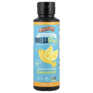 Barleans Sério Delicioso Omega Pals Sabor de Limonada Chirpin Slurpin 227 g (8 oz)