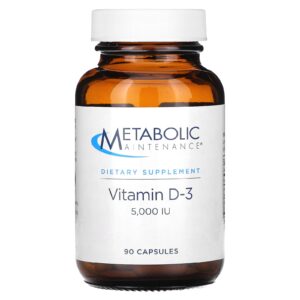 Metabolic Maintenance Vitamina D-3 5.000 UI 90 Cápsulas