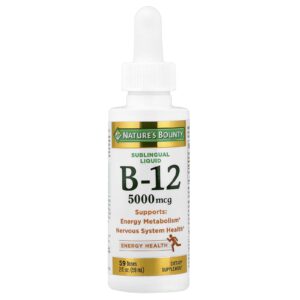 Natures Bounty Líquido Sublingual B12 5.000 mcg frasco 59 ml