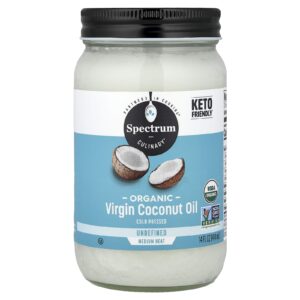 Spectrum Culinary Óleo de Coco Virgem Orgânico Não Refinado 414 ml (14 fl oz)