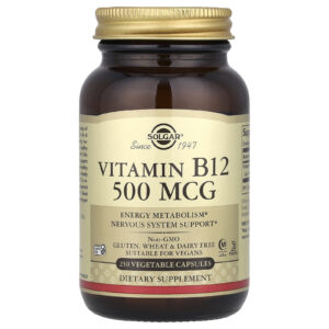 Solgar Vitamina B12 500 mcg 250 Cápsulas Vegetais