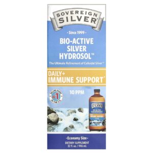 Sovereign Silver Hidrossol de Prata Bioativo 10 ppm 946 ml (32 fl oz)