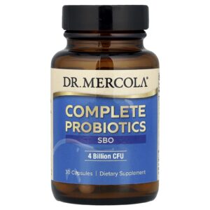Dr. Mercola Probióticos Completos SBO 4 Bilhões de UFCs 30 Cápsulas