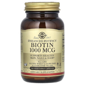 Solgar Biotina 1.000 mcg 250 Cápsulas Vegetais