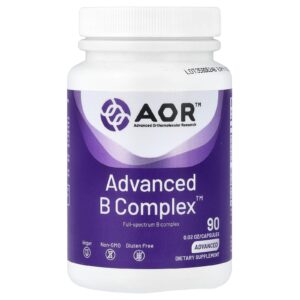 Advanced Orthomolecular Research AOR Advanced B Complex™ 90 Cápsulas