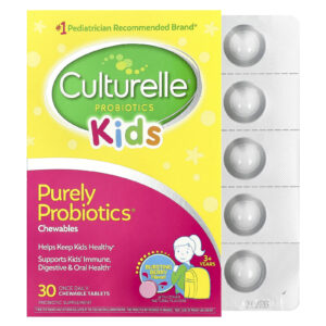 Culturelle Para Crianças Comprimidos Mastigáveis Purely Probiotics® a Partir de 3 Anos Explosão de Frutos Silvestres 30 Comprimidos Mastigáveis (25 mg por Comprimido)
