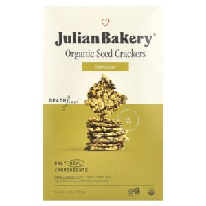 Julian Bakery Biscoitos de Semente Orgânicos Parmesão 238 g (84 oz)