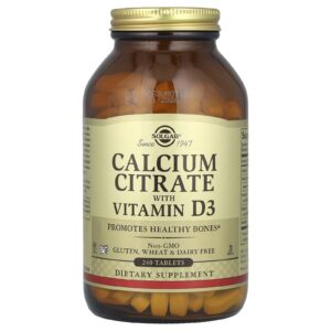 Solgar Citrato de Cálcio com Vitamina D3 240 Comprimidos