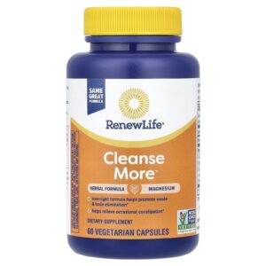 Renew Life Cleanse More™ 60 Cápsulas Vegetarianas