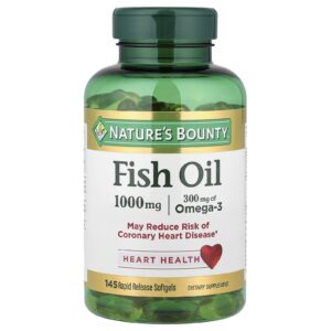 Natures Bounty Óleo de Peixe 1.000 mg 145 Cápsulas Softgel de Liberação Rápida