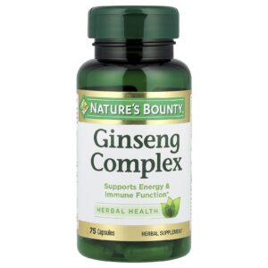 Natures Bounty Complexo de Ginseng 75 Cápsulas