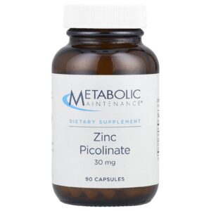 Metabolic Maintenance Picolinato de zinco 30 mg 100 cápsulas