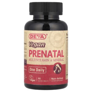 Deva Multivitamínico e Mineral Vegano Pré-natal Um por Dia 90 Comprimidos Revestidos