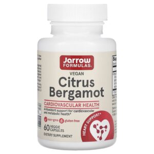 Jarrow Formulas Bergamota Cítrica Vegana 60 Cápsulas Vegetais (500 mg por Cápsula)