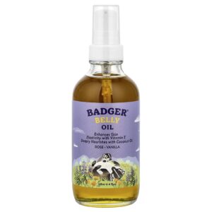 Badger Óleo Belly Rosa e Baunilha 118 ml (4 fl oz)