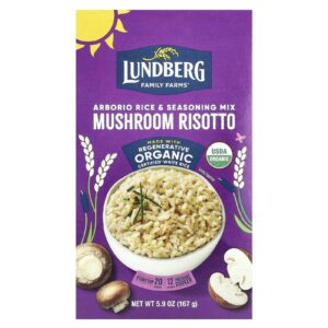 Lundberg Mistura de Arroz e Temperos Arborio Risoto de Cogumelos 167 g (59 oz)