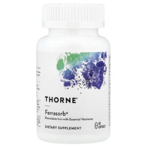 Thorne Ferrasorb Ferro com Cofatores 60 Cápsulas
