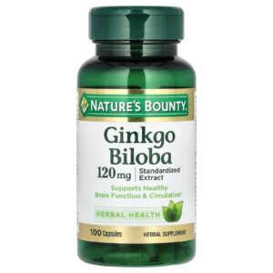 Natures Bounty Ginkgo Biloba 120 mg 100 Cápsulas