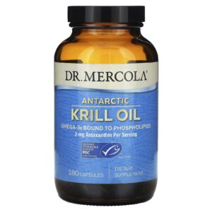 Dr. Mercola Óleo de Krill Antártico 180 Cápsulas