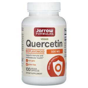 Jarrow Formulas Quercetina Vegana 500 mg 100 Cápsulas Vegetais