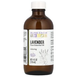 Aura Cacia Óleo essencial 100% Puro Lavanda 4 fl oz (118 ml)