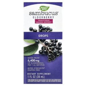 Natures Way Sabugueiro Sambucus Gotas 50 mg 30 ml (1 fl oz)