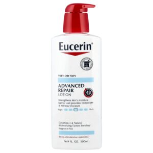 Eucerin Loção Reparadora Avançada Sem Fragrância 16.9 fl oz (500 ml)