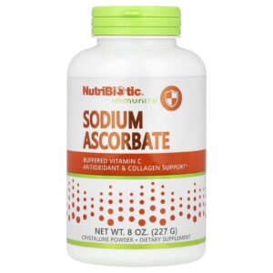 NutriBiotic Immunity Ascorbato de Sódio Pó Cristalino 227 g (8 oz)