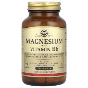 Solgar Magnésio com Vitamina B6 250 Comprimidos