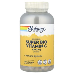 Solaray Vitamina C Buffered Super Bio 250 VegCaps
