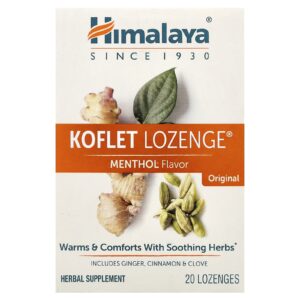 Himalaya Koflet Lozenge Original Mentol 20 Pastilhas