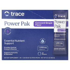 Trace Power Pak Uva de Concórdia 30 Embalagens 61 g (022 oz) Cada