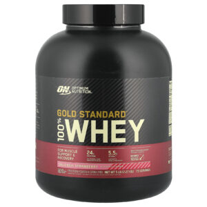 Optimum Nutrition Gold Standard® 100% Whey Delícia de Morango 227 kg (5 lb)