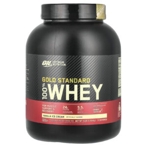 Optimum Nutrition Gold Standard 100% Whey Sorvete de Baunilha 226 g (5 lb)